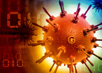 computer virus technology image