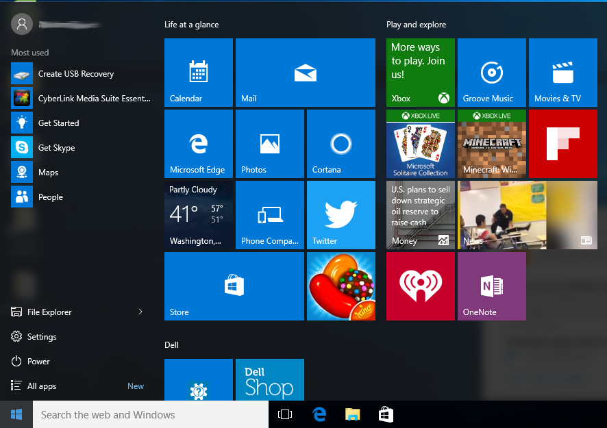 windows 10 smart menu