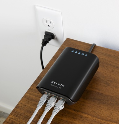 belkin wifi router plugged in, learn about using power line technology