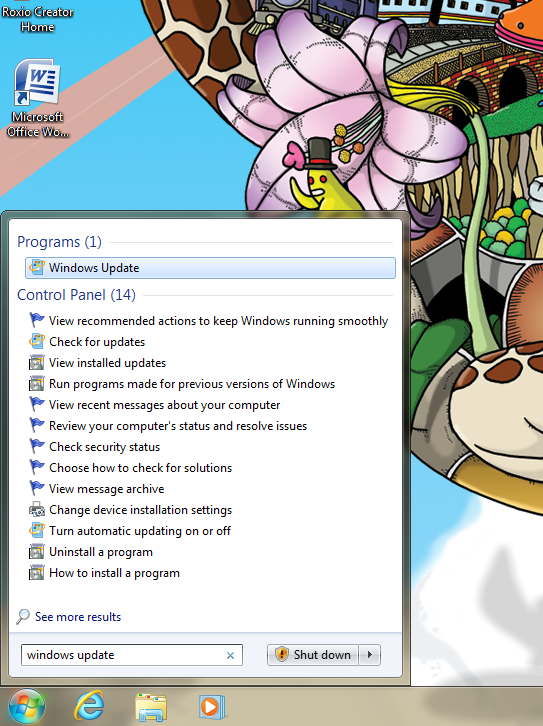 programs, windows update