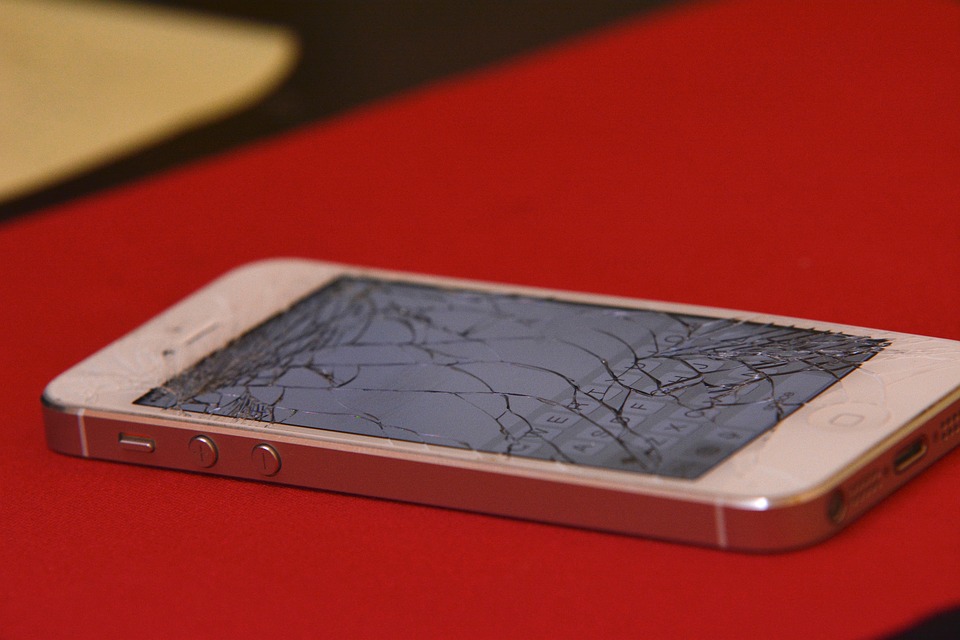 cracked smartphone