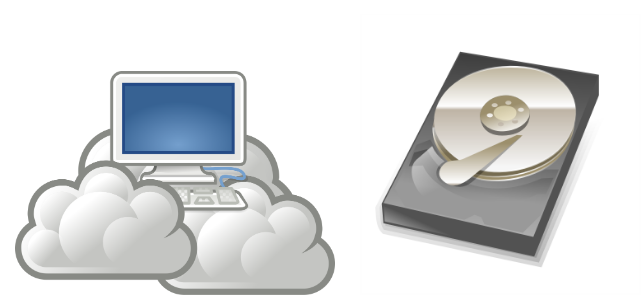 cloud storage cartoon image, choosing the right amount of storage for your digital needs