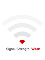 wifi image, signal strength: weak